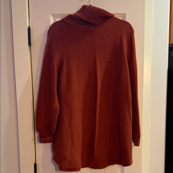 Cyrus Women's Cowl Neck Sweater in Rust - Picture 3 of 3